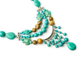 Necklace Of Turquoise And Jasper