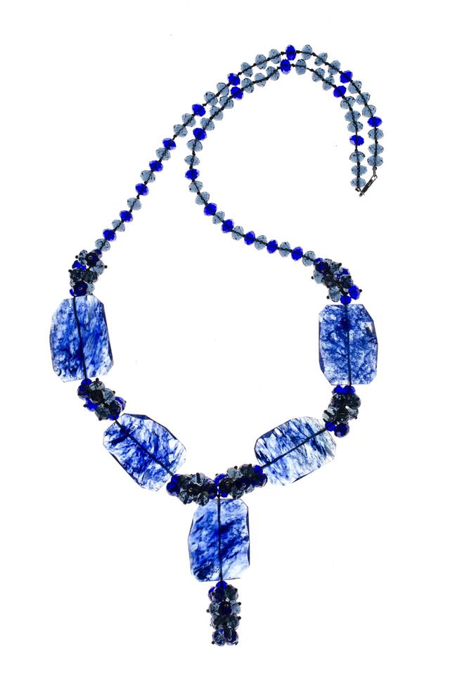 Necklace With Blue Beads