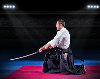Aikido Fighter With Sword
