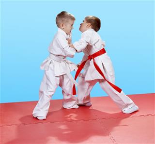 Judo Sparring In Performing Young Athletes