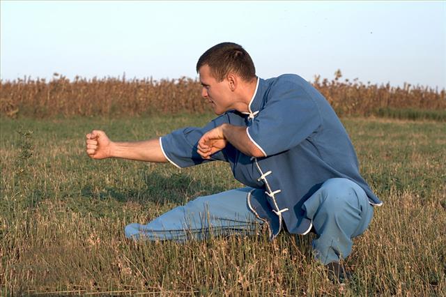 Kung Fu At Outdoor