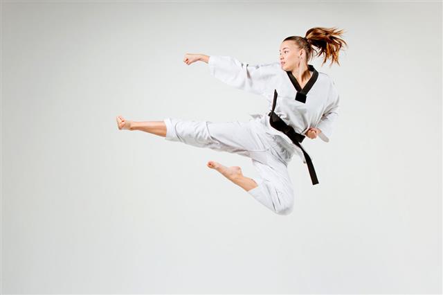 The Karate Girl With Black Belt
