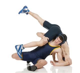 Wrestlers In Action