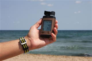Measuring Wind Speed On Beach