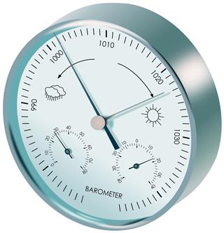 Metal Analogue Barometer