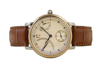Mans Watch With Brown Leather Strap