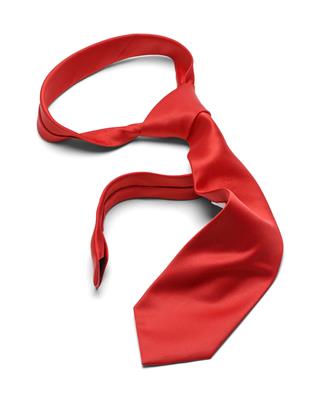 Messy Red Tie