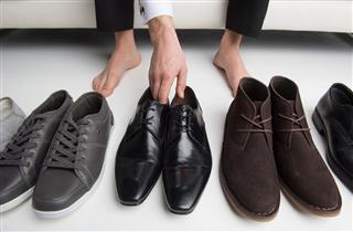 Group Of Mens Shoes