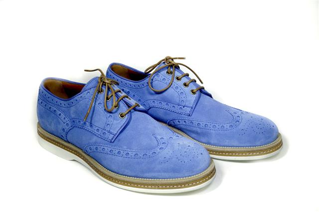Blue Chamois Shoes