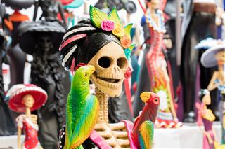 Mexican Handicraft Day Of Dead Skeleton