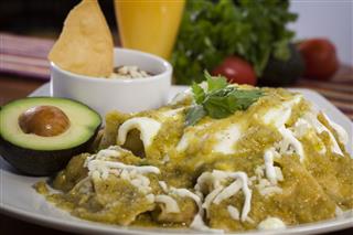 Mexican Chilaquiles Dish