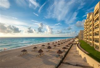 Cancun Beach Panorama Mexico