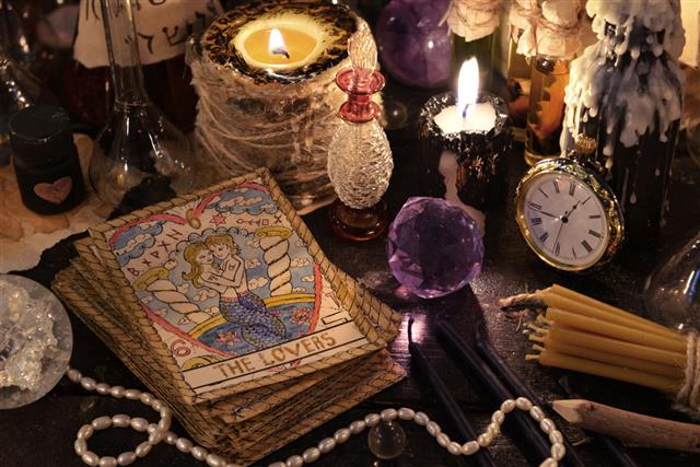 Tarot Cards With Magic Objects
