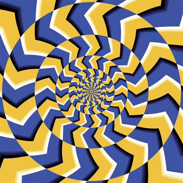 Psychedelic Optical Spin Illusion