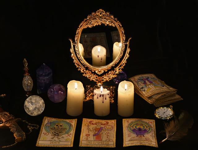 Magic Ritual With Tarot Cards