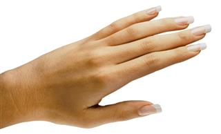 French Manicure on white