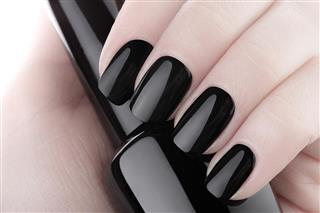 Black nail polish