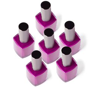 Purple color nail polish