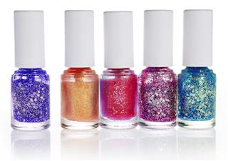 Group of colorful nail polish