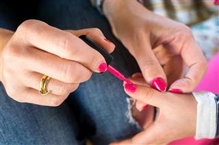 Manicures, nail polish, nail cutting