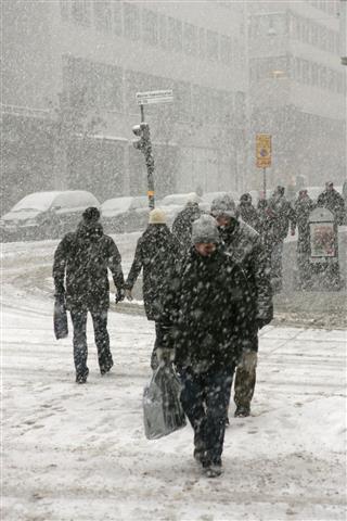 Snowstorm In Sweden