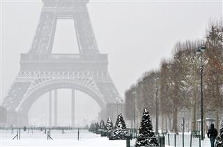 Snowstorm In Paris