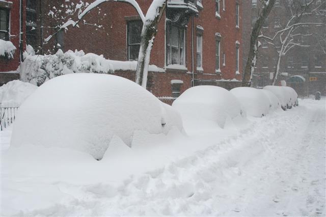 New York City Snow Buried Cars