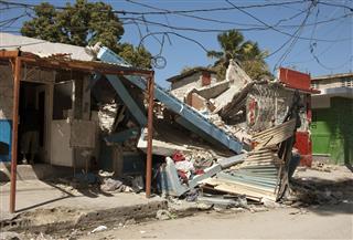 Destroyed Houses After Earthquake In Haiti