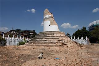 Remains Of Dharahara Tower Kathmandu