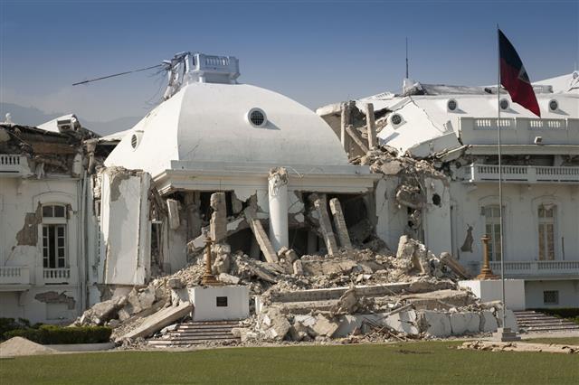 Haitian President Palace After Earthquake