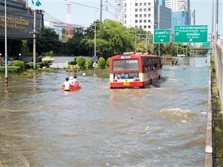 Flood In Bangkok Thailand
