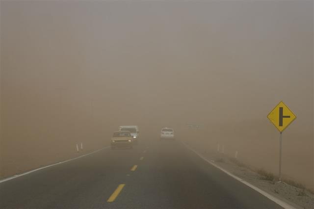 Sandstorm While Driving