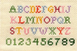 Cross Stitch Alphabet And Numbers