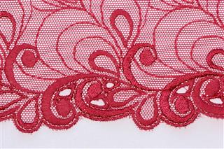 Red Lace Texture Material