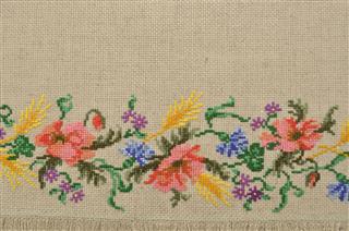 Linen Canvas With Embroidery