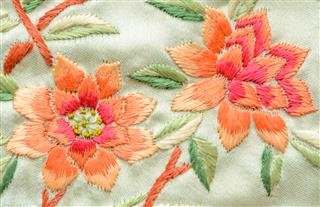 Silk Chrysanthemum Embroidery