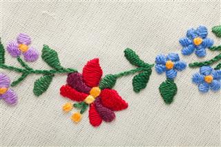 Embroidery With Flowers