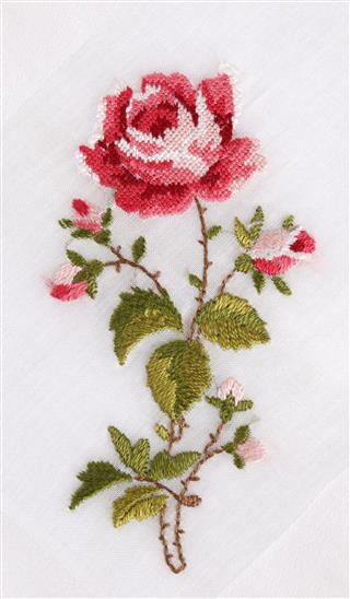 Handmade Embroidery Rose