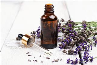 Dry Lavender And Oil
