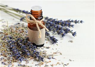 Bottle Of Aroma Lavender Oil