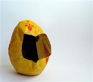 Easter Egg Made With Paper Mache