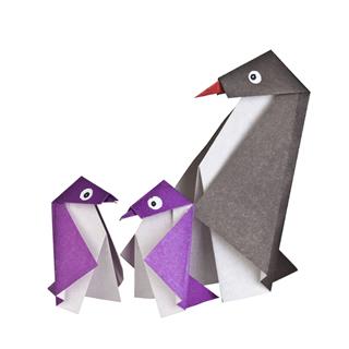 Origami Paper Figures Of Penguins
