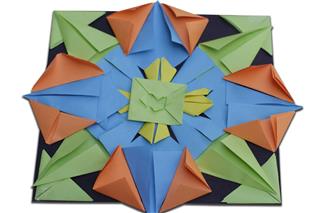 Colorful Geometric Paper Origami