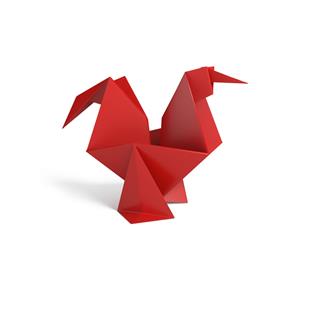 White Rooster Origami