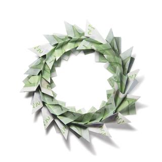 Christmas Wreath Origami