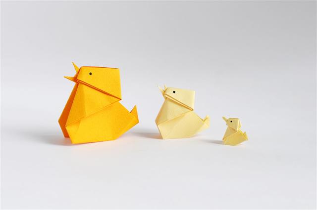 Origami Chickens