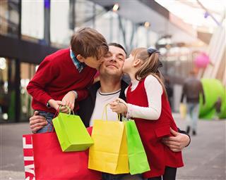 Shopping Family Concept