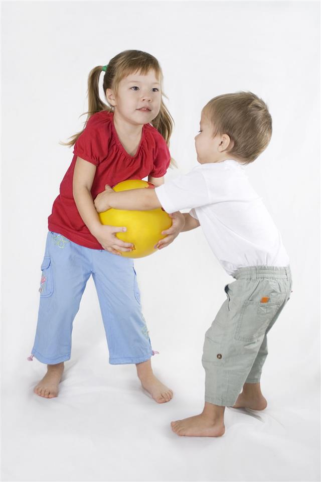 Kids Play Ball Conflict Situation