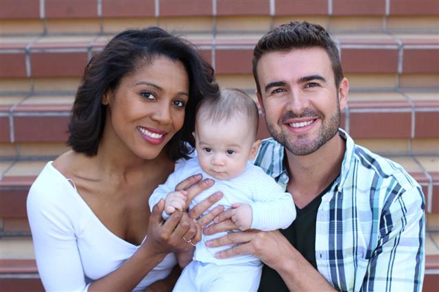 Happy Young Attractive Mixed Race Couple
