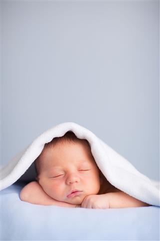 Newborn Baby Boy Sleeping